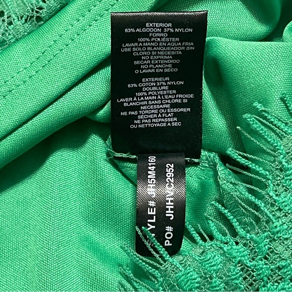 Jessica Howard Women's Lace Sheath Dress Green Size 8 - Picture 9 of 11